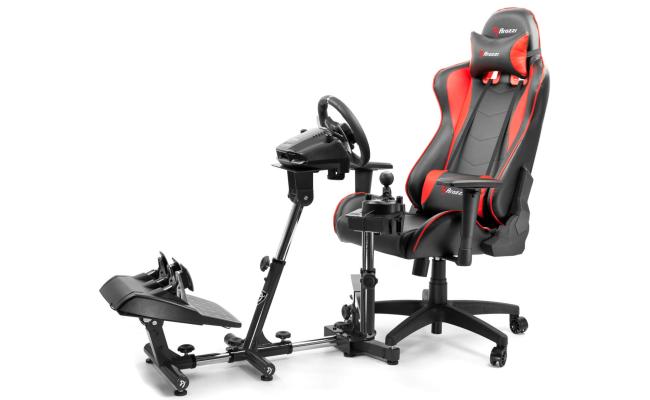Arozzi Velocita Universal Racing Simulator Cockpit Compatible with Most Racing Sim Gear & Gaming Chairs Collapsible Telescopic and Portable - Black